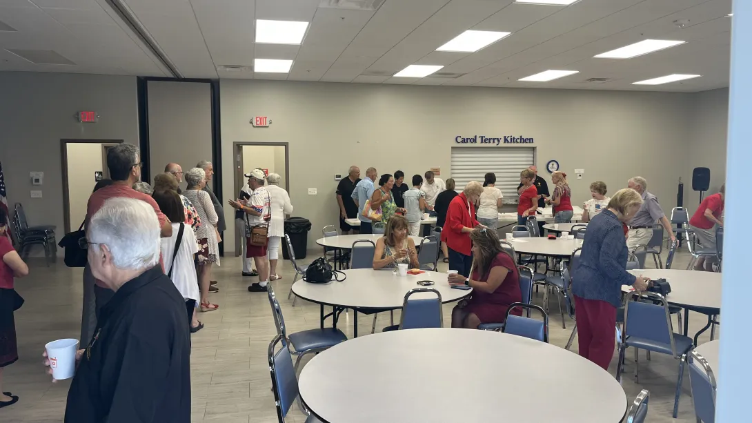 parish hall activity. 